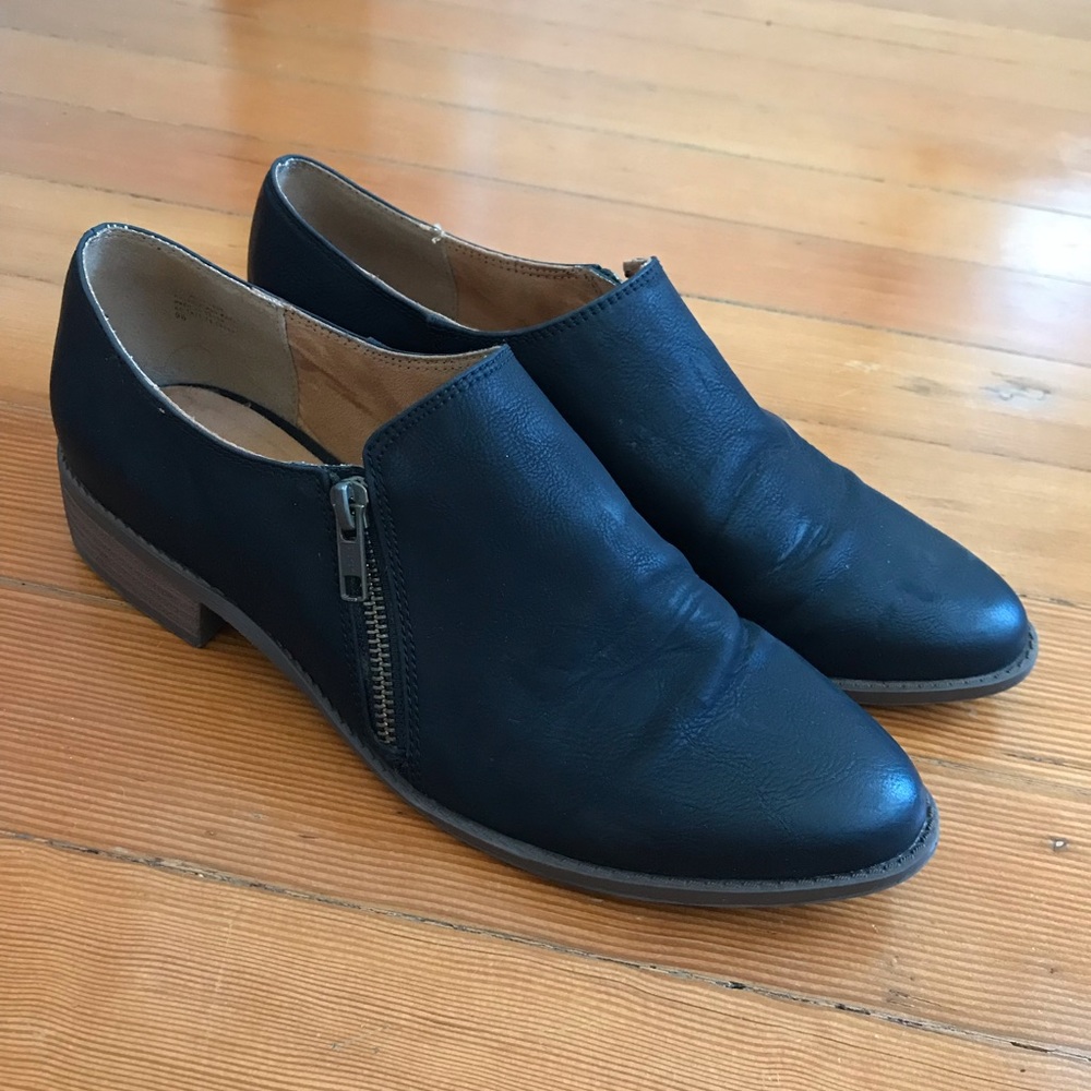 BC shoes side zip loafer/mini bootie